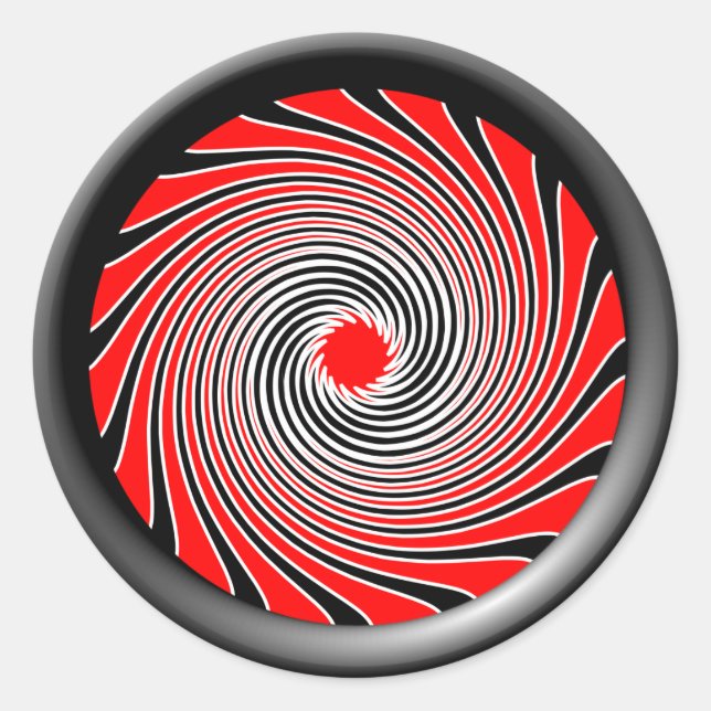 Warp Drive Design 2 Classic Round Sticker (Front)