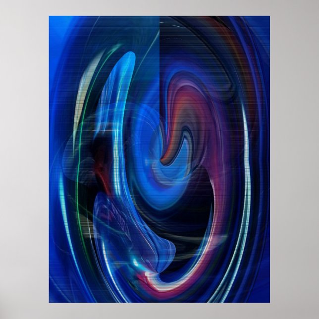 Warp Speed Abstract Poster (Front)