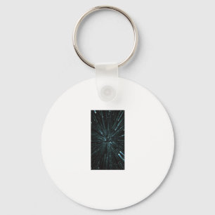 Warp Speed Sticker Keychain