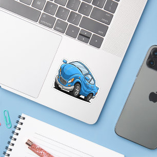 Warped Blue Cartoon Auto