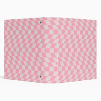 Warped Check Retro Chequerboard Pink Lilac Patter