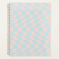 Warped Check Retro Chequerboard Soft Pastel