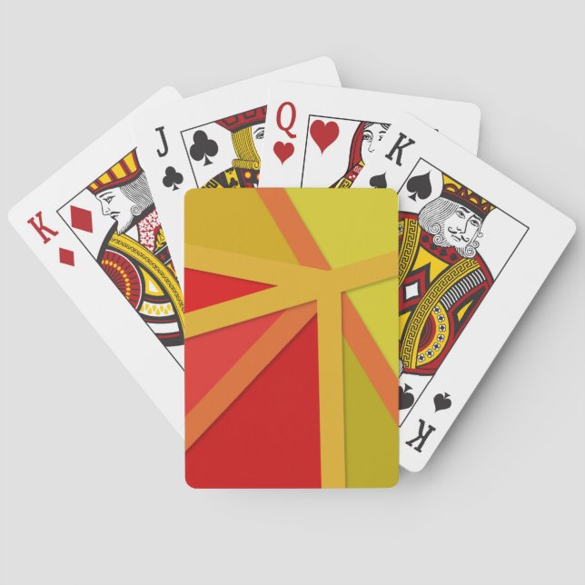 Warped Origami Playing Cards (Back)