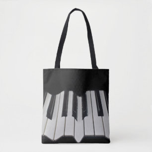 Warped Piano Keys Tote Bag