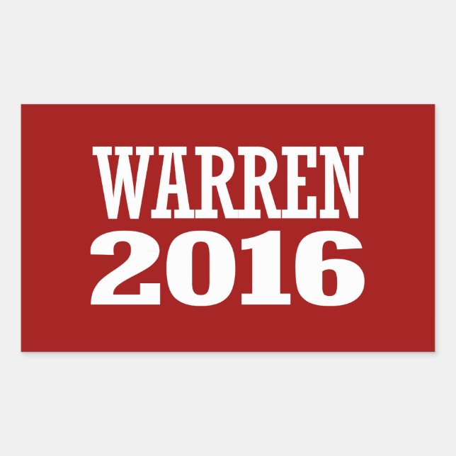 WARREN 2016 STICKER (Front)