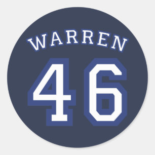 WARREN 46 CLASSIC ROUND STICKER