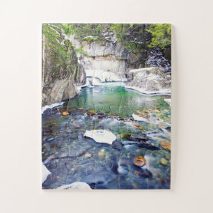 Warren Falls Vermont Jigsaw Puzzle