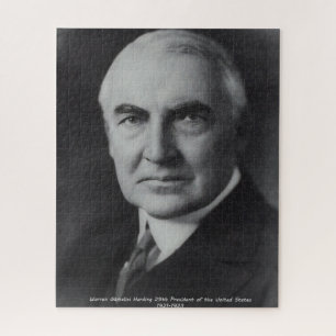 Warren Gamalie Harding 29th American President Jigsaw Puzzle