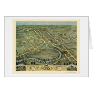 Warren, OH Panoramic Map - 1870