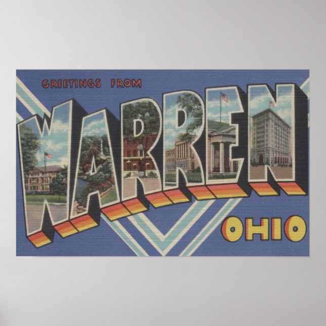 Warren, OhioLarge Letter ScenesWarren, OH Poster (Front)