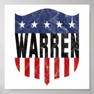 WARREN stars and stripes Poster