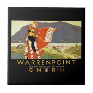 Warrenpint and the Mountians of Mourne Tile