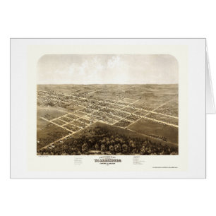 Warrensburg, carte panoramique de MOIS - 1869