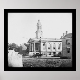 Warrenton, VA Courthouse 1862 Poster