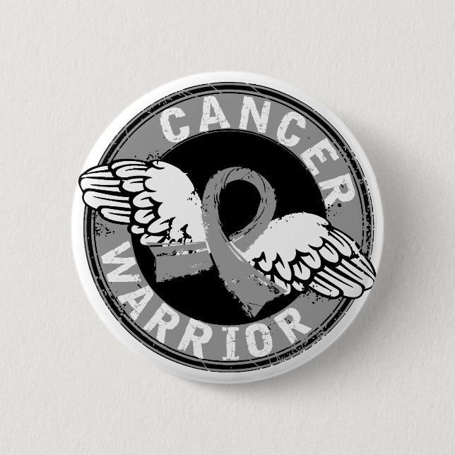 Warrior 14C Brain Cancer 2 Inch Round Button (Front)