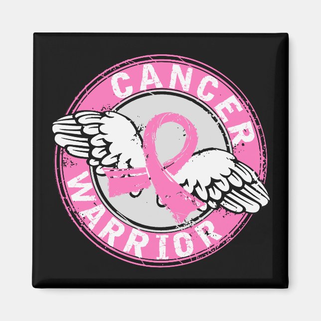Warrior 14C Breast Cancer Magnet (Front)