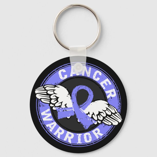 Warrior 14C Prostate Cancer Keychain (Front)