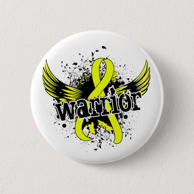 Warrior 16 Endometriosis 2 Inch Round Button (Front)