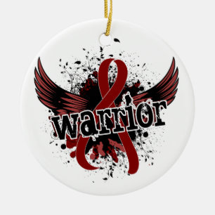 Warrior 16 Multiple Myeloma Ceramic Ornament
