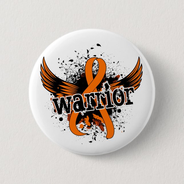 Warrior 16 Multiple Sclerosis 2 Inch Round Button (Front)