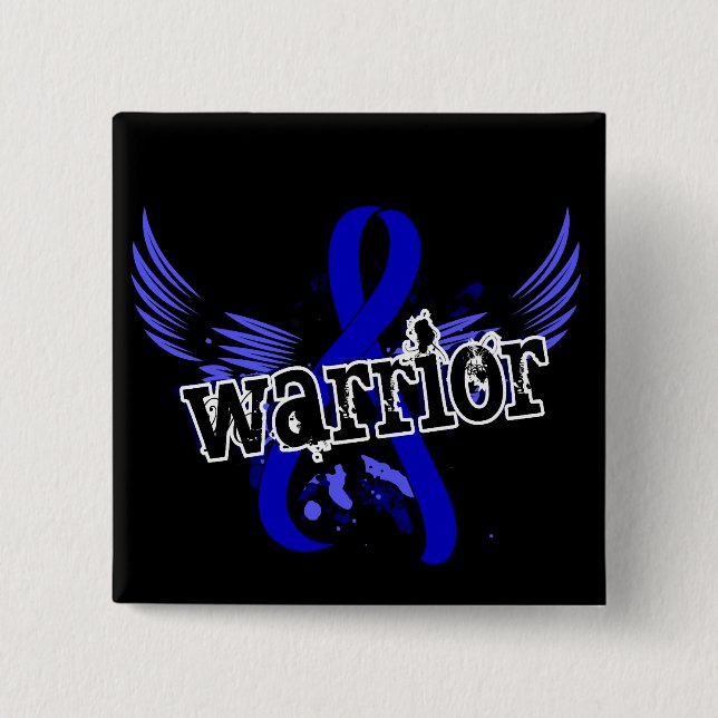 Warrior 16 Rheumatoid Arthritis 2 Inch Square Button (Front)