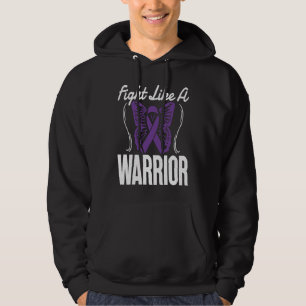 Warrior And Fighter Purple Butterfly For Migraine Hoodie