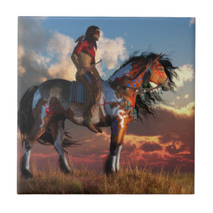 Warrior and War Horse Tile
