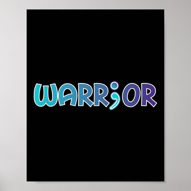 Warrior Anti Suicide Anxiety Awareness  Poster (Front)