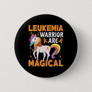 Warrior Are Magical Leukaemia Awareness 2 Inch Round Button