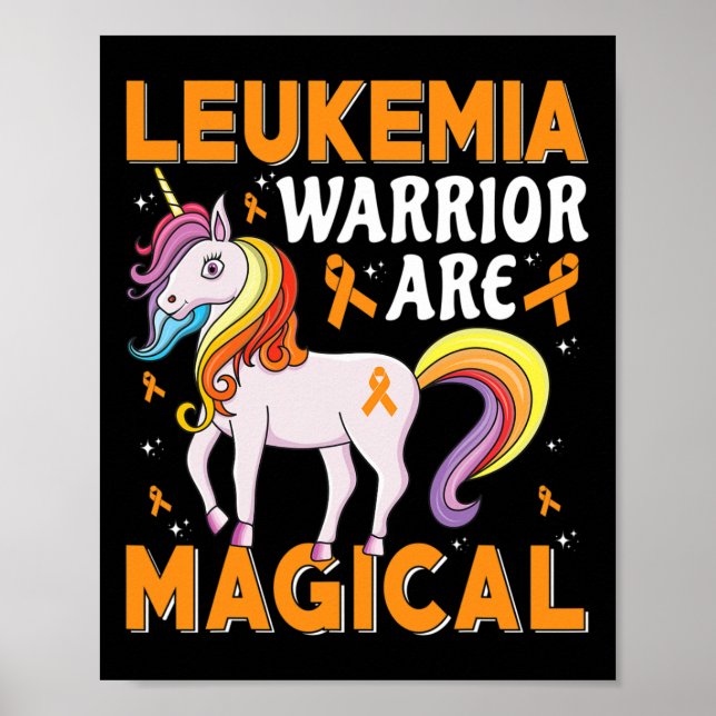 Warrior Are Magical Leukaemia Awareness  Poster (Front)