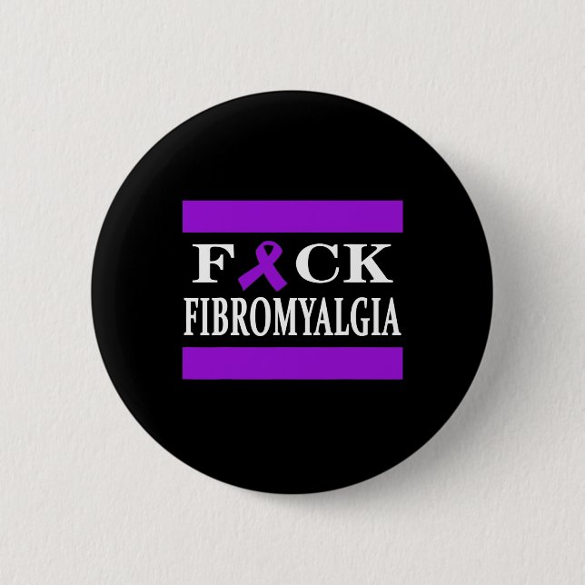 Warrior Awareness Purple Ribbon Gift  2 Inch Round Button (Front)