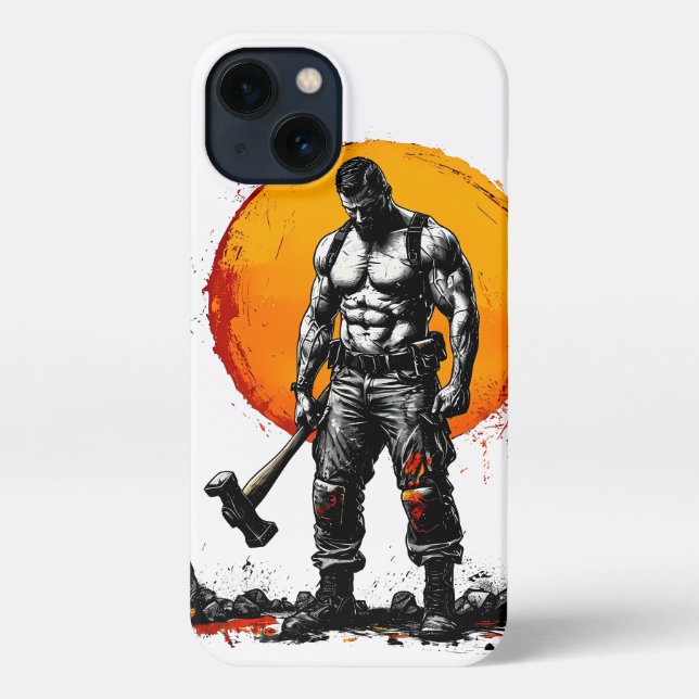 warrior barbarian medieval fantasy hummePhone Case (Back)