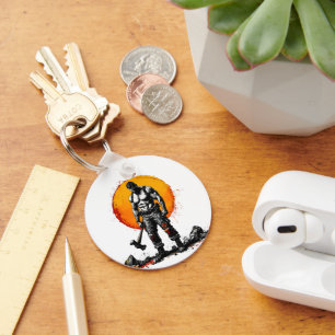 warrior barbarian medieval fantasy hummer Keychain
