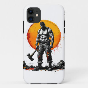 warrior barbarian medieval fantasy hummer strength iPhone 11 case