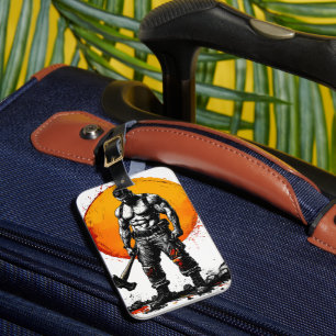 warrior barbarian medieval fantasy hummer strength luggage tag