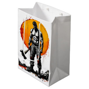 warrior barbarian medieval fantasy hummer strength medium gift bag