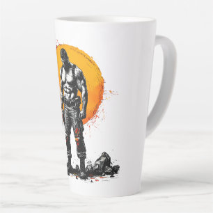 warrior barbarian medieval fantasy hummerLatte Mug
