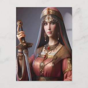 Warrior Beauty  Postcard