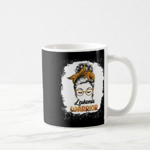 Warrior Bleached Messy Bun Survivor Believe Women Coffee Mug