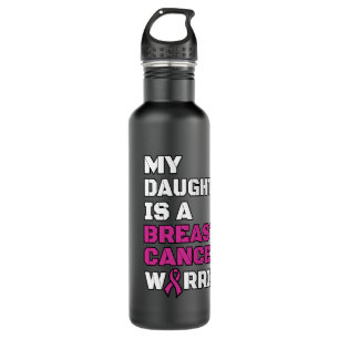 Warrior/Block/Daughter...Breast Cancer 710 Ml Water Bottle