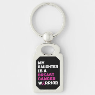 Warrior/Block/Daughter...Breast Cancer Keychain