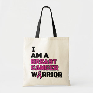 Warrior/Block/I am...Breast Cancer Tote Bag