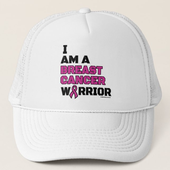 Warrior/Block/I am...Breast Cancer Trucker Hat (Front)