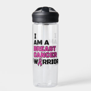 Warrior/Block/I am...Breast Cancer Water Bottle