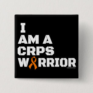 Warrior/Block/I Am...CRPS 2 Inch Square Button