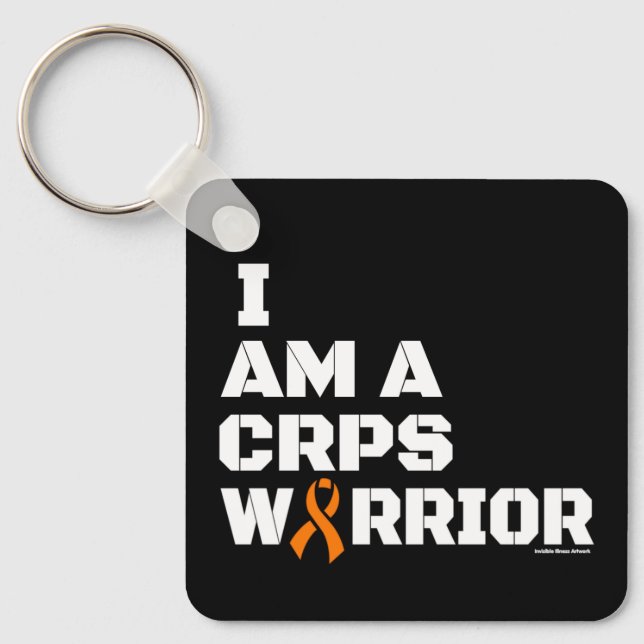 Warrior/Block/I Am...CRPS Keychain (Front)