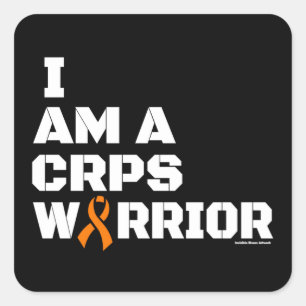 Warrior/Block/I Am...CRPS Square Sticker