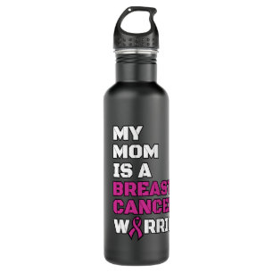 Warrior/Block/Mom...Breast Cancer 710 Ml Water Bottle