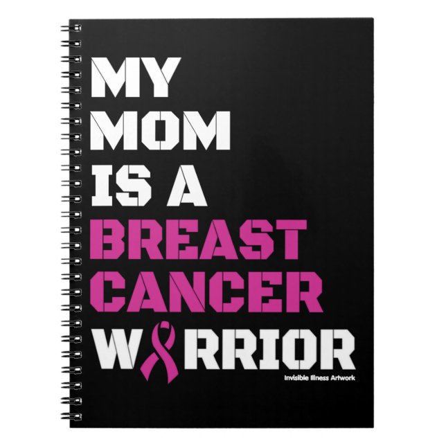Warrior/Block/Mom...Breast Cancer Notebook (Front)