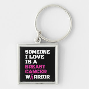 Warrior/Block/Someone I Love...Breast Cancer Keychain